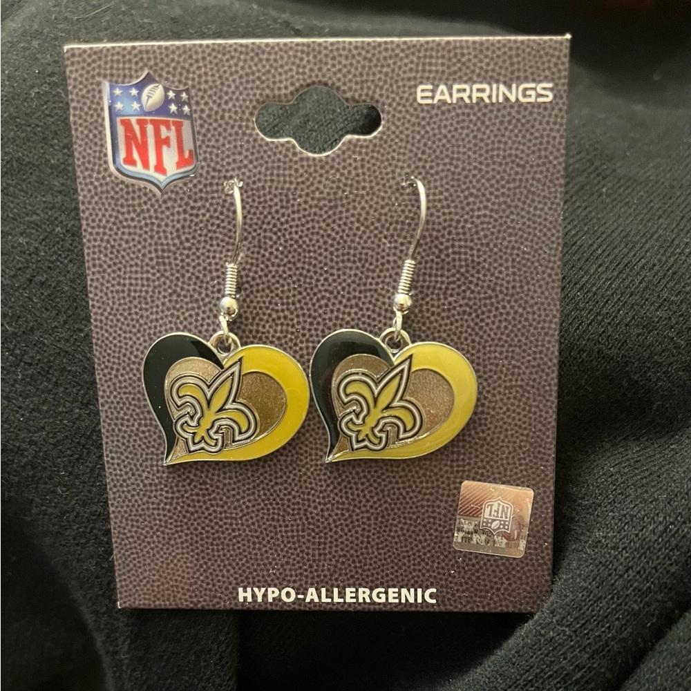 New Orleans Saints Earrings . NEW